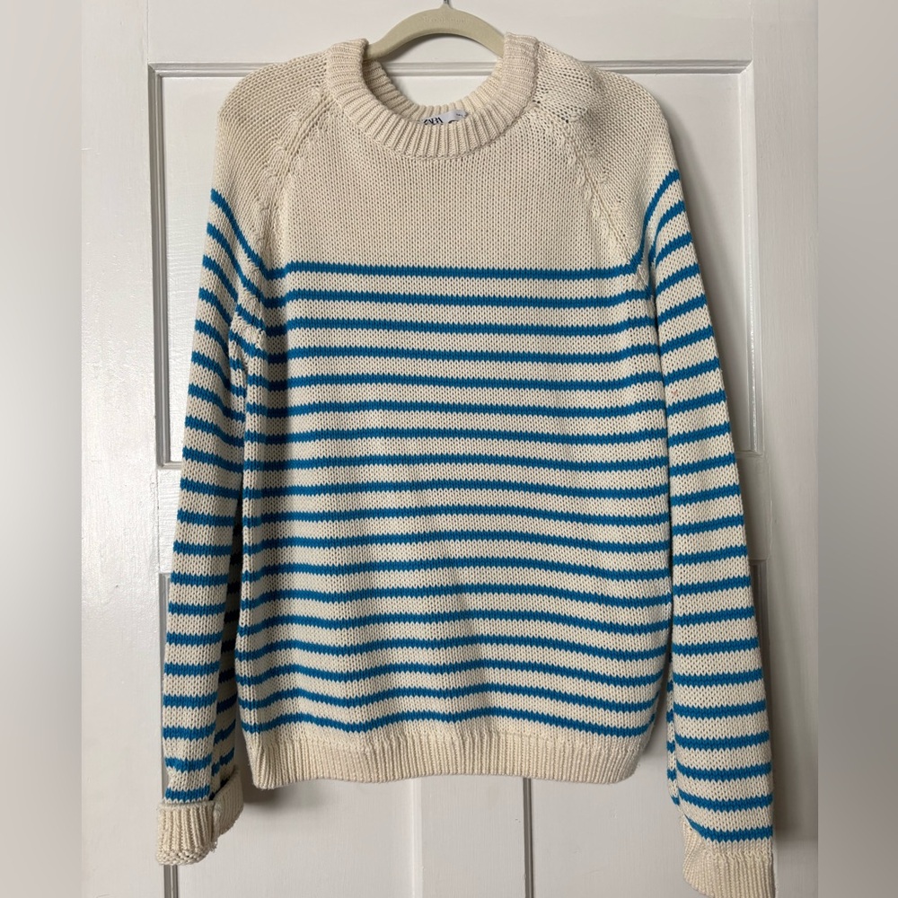 Zara stripe sweater Crewneck